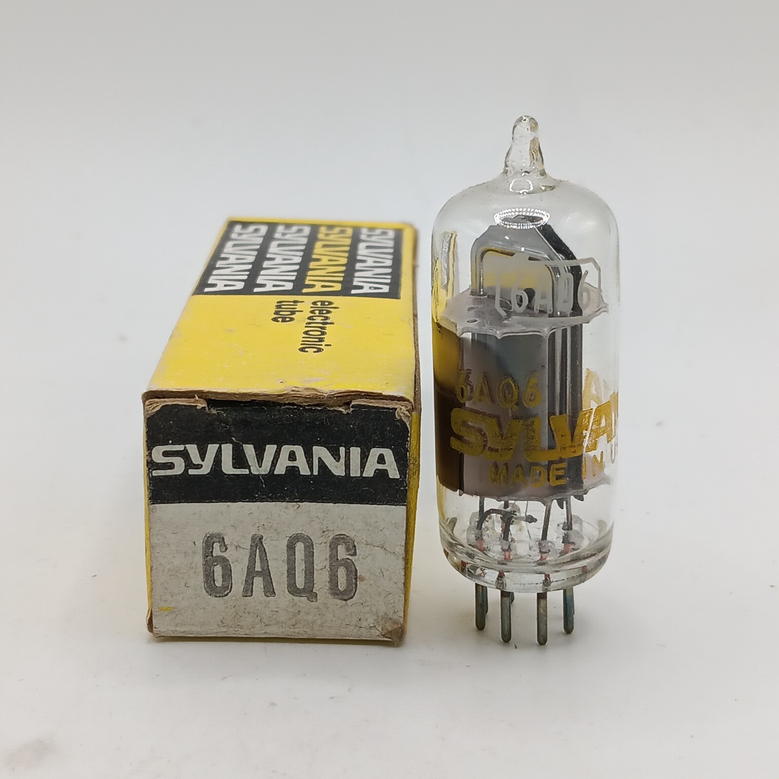 Sylvania 6AQ6 Vacuum Tube Zenith Stewart Warner AM Radios TV Sylvania 6AQ6 Vacuum Tube Zenith Stewart Warner AM Radios TV