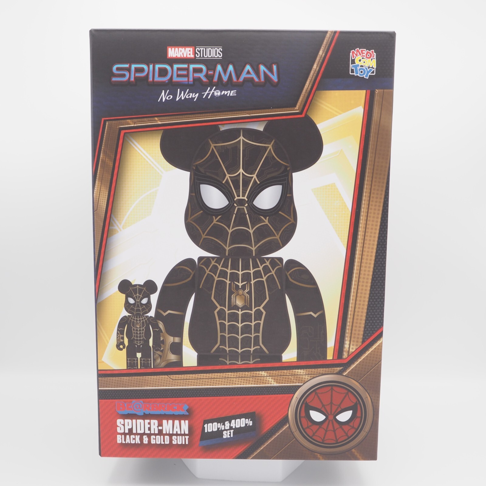 BE@RBRICK / SPIDER MAN / BLACK & GOLD SUIT 100% & 400 BE@RBRICK / SPIDER MAN / BLACK & GOLD SUIT 100% & 400