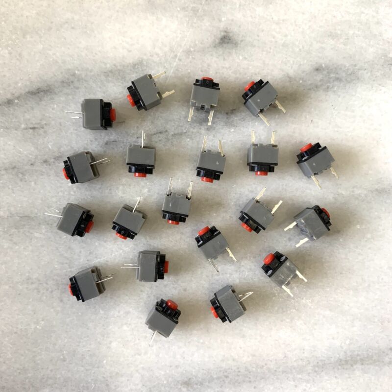 Kailh Silent 6*6*7.3 Square Tactile Mute Mouse Micro Switch 20 Pieces