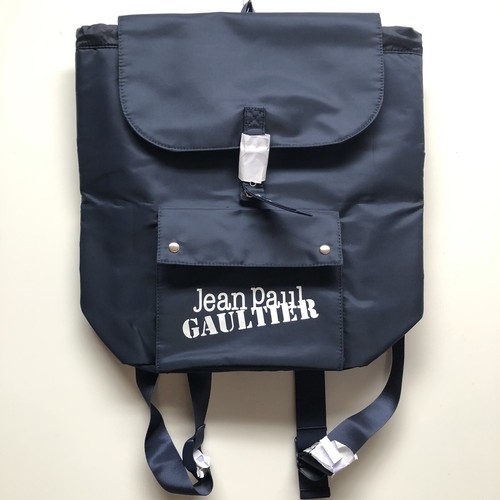 New Jean Paul Gaultier Weekender Backpack Blue Book Bag Overnight Travel Work