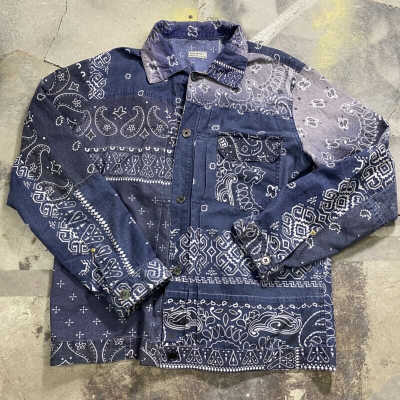 Kapital Patchwork Bandana Long Sleeve Button Up Shirt Adult Kapital Patchwork Bandana Long Sleeve Button Up Shirt Adult
