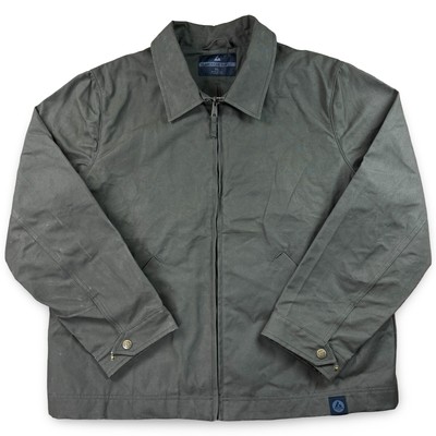 American Giant Duck Canvas Workwear Jacket Full Zip Heavyweight Olive Men s XL
