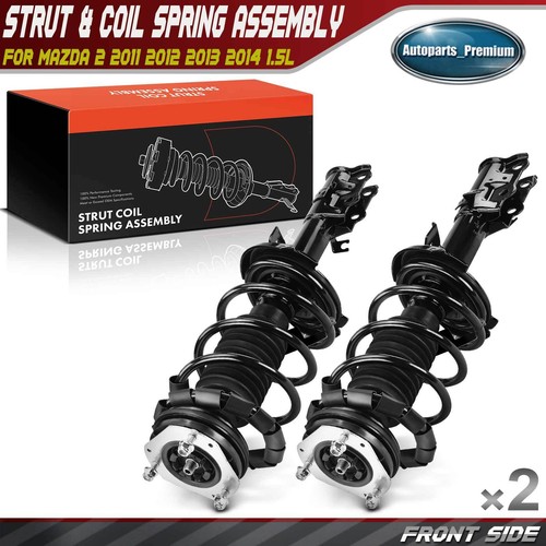 2pcs Front Side Complete Strut & Coil Spring Assembly for
