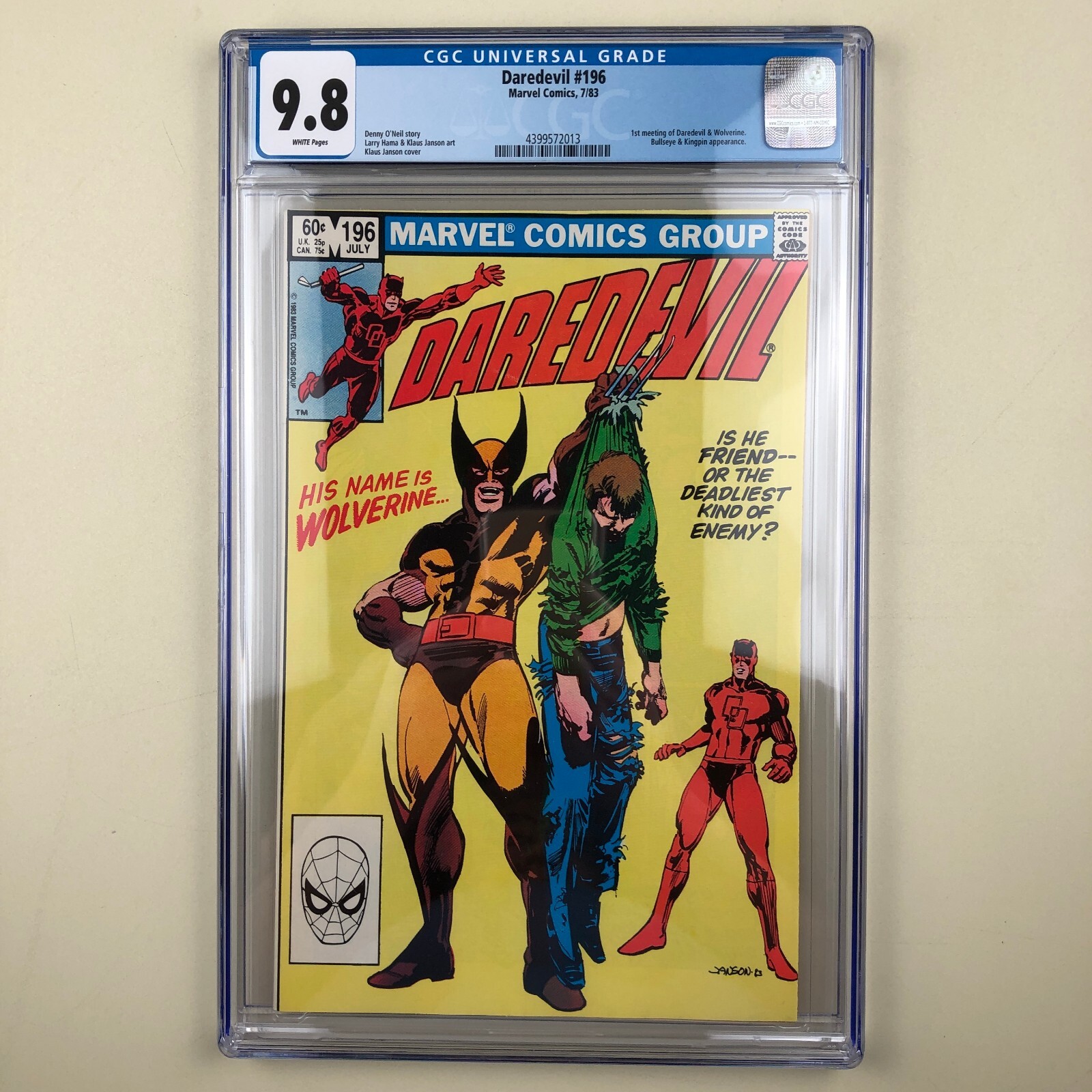 アメコミ　マーベル　Daredevil 196 1983 Wolverine s-l400.jpg