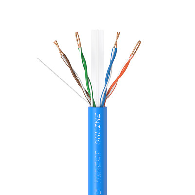 1000FT / 500FT  CAT6 Cable 23AWG Bulk Solid Network Wire White Blue Gray Black