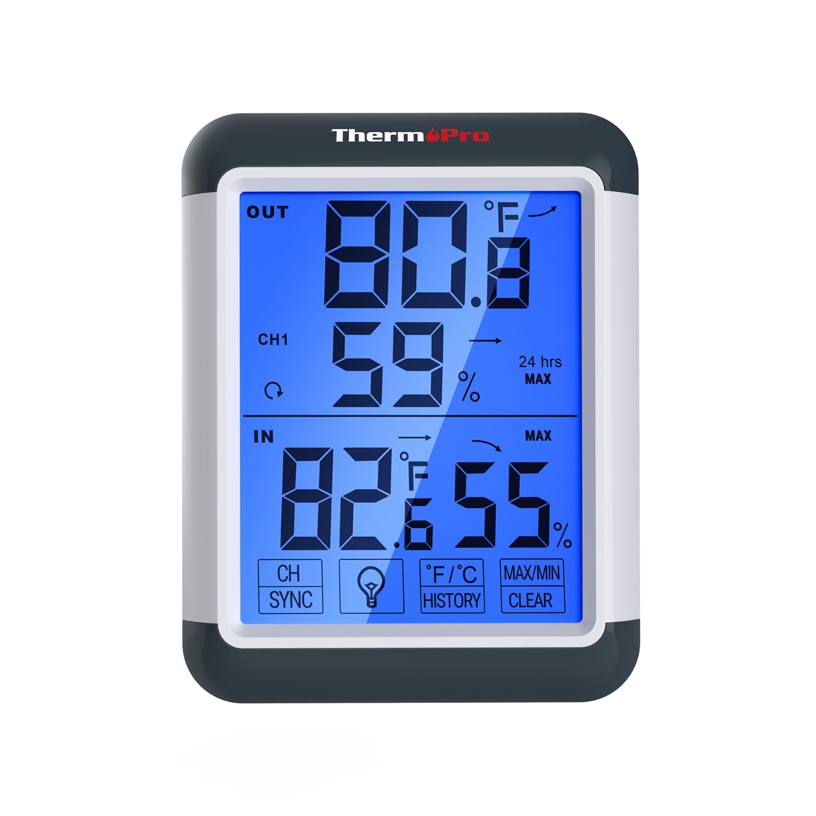 ThermoPro Digital Thermometer Wireless Indoor Outdoor Temperature Humidity Meter