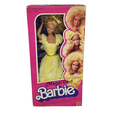 VINTAGE 1981 MAGIC CURL BARBIE DOLL MATTEL NEW IN ORIGINAL BOX # 3856 CURLING