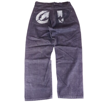 Vintage Y2k Ecko Untld. Jeans Rhino Baggy Skater Cyber Grunge Hip Hop Size 34x30