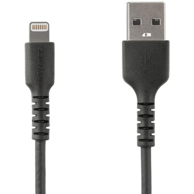 StarTech.com 2m USB A to Lightning Cable - Durable Black USB Type A to Lightning