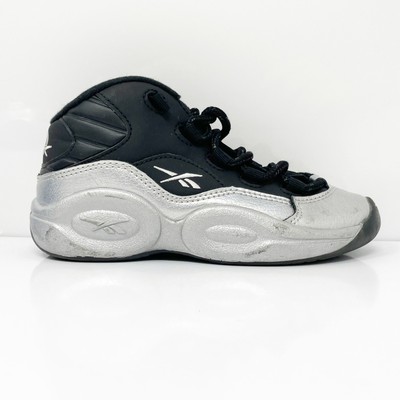 Черные баскетбольные кроссовки Reebok Boys Question Mid GY7935, размер 12