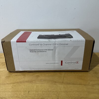 Control4 (8 Channel) 0-10V Dimmer Dimmable Lighting Module Model C4-DIN-8TV-E 