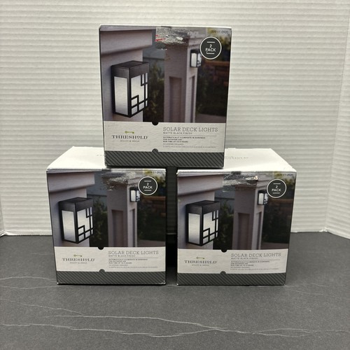 3 - 2 Packs 4.5"x 3.5"x 2” Matte Black 6 Lights