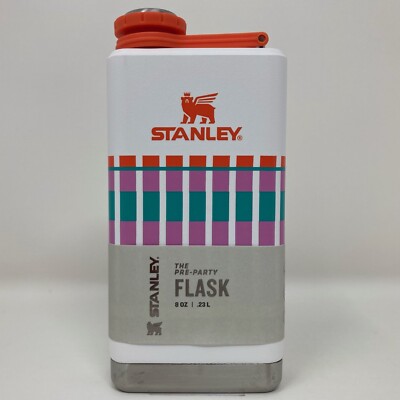 Stanley 8 oz Flask Stainless Steel Pre Party Summer Plaid Target Brand New