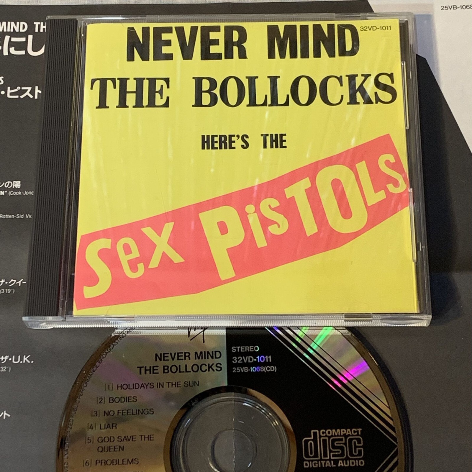 SEX PISTOLS Never Mind The Bollocks JAPAN CD 32VD-1011 (1A1 SEX PISTOLS Never Mind The Bollocks JAPAN CD 32VD-1011 (1A1