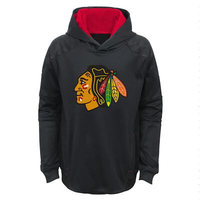 Outerstuff NHL Youth Chicago Blackhawks Performance Fleece Pullover Hoodie
