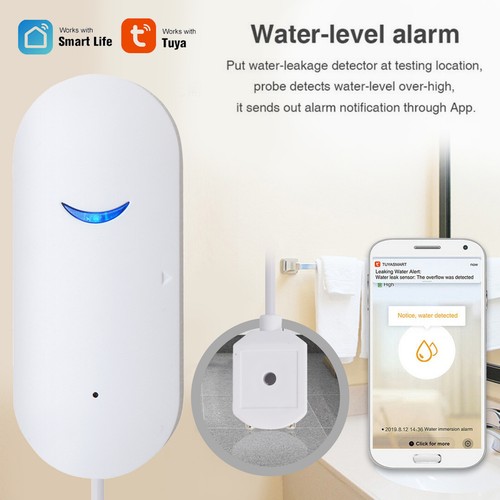 WIFI Water Leak Sensor Alarm Flood Leakage Detector ...