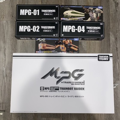 TRANSFORMERS MPG-06S COMPLETE SET TRAINBOT RAIDEN COMBINERS TAKARA MASTERPIECE