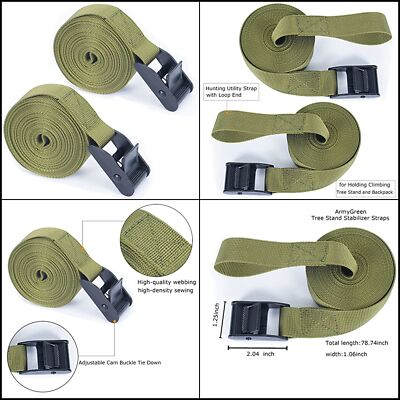 Tree Stand Stabilizer Straps, Tree Stand Accessories, Hunting Utility Strap