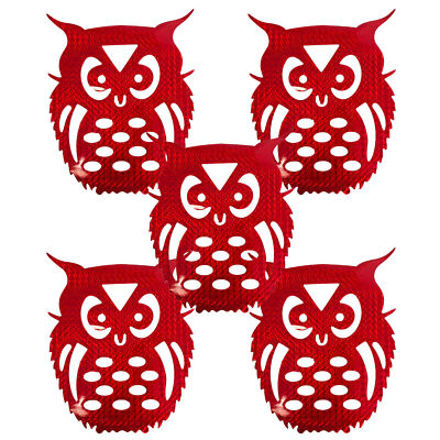 Fake Owl Decoy Scare Garden Hanging Reflective Bird Pigeons Repellent Deterrent