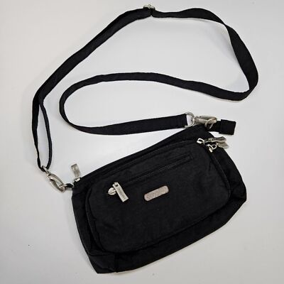 Baggallini Black Petite Crossbody Convertible Travel Bag Purse