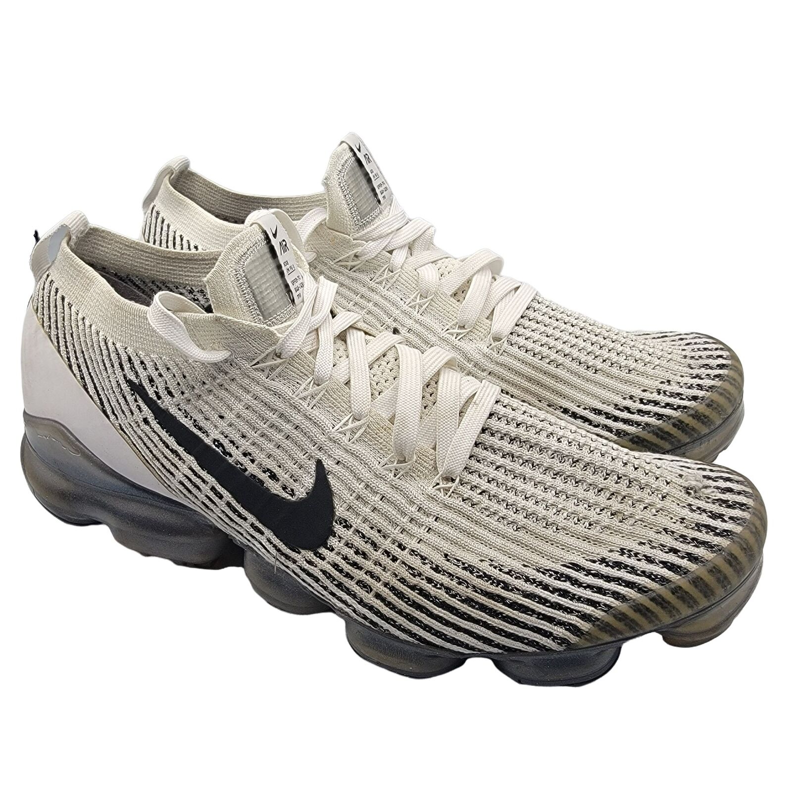 Nike Air Vapormax Flyknit 3 Zebra Black White Mens Size 10.5 Nike Air Vapormax Flyknit 3 Zebra Black White Mens Size 10.5