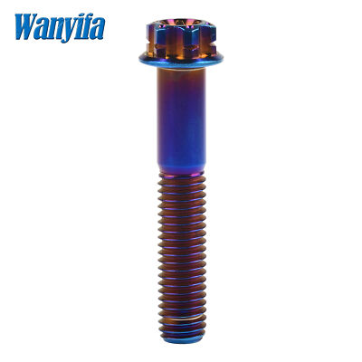 Wanyifa M10 Titanium Bolt Flange Torx Screw Grade 5 Lengh 15-90mm For Motorcycle