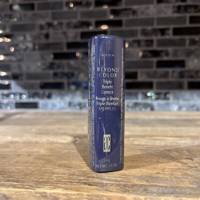 New Avon 1998 Beyond Color Triple Benefit Lipstick .13oz NOS Terracotta 510