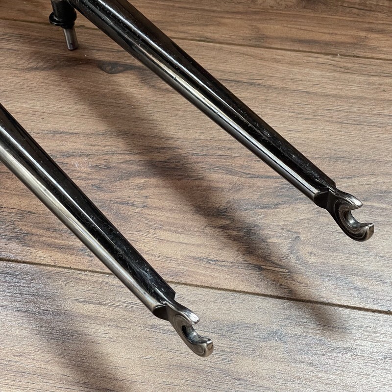 Vintage Tange Switchblade MTB Fork 1-Inch Threaded 160mm Chrome Prestige VRC 26