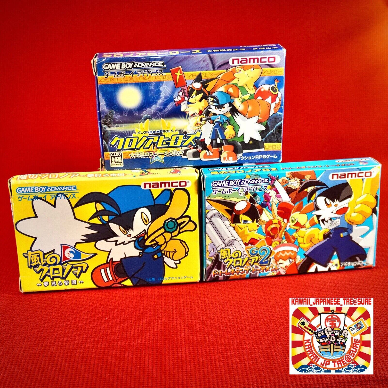 Lot 3 GBA Kaze no Klonoa 1 G2 Dream Tournament Heroes Badge Lot 3 GBA Kaze no Klonoa 1 G2 Dream Tournament Heroes Badge
