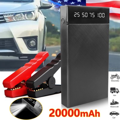 20000mAh Car Jump Starter Booster Jumper Box Power Bank Battery Charger Durable