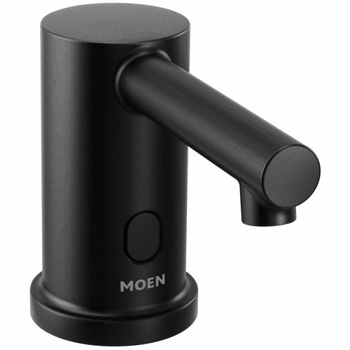 MOEN M-Power 8560BL Deck-mount Touchless Soap and Lotion Dispenser in Matte