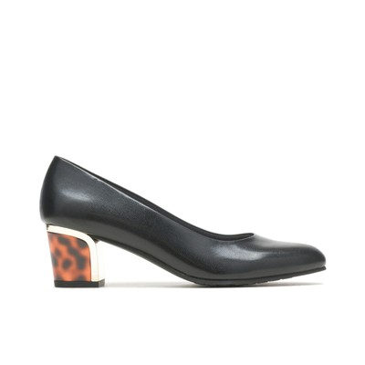 

Soft Style Women Deanna Black Leather 11 W Heel Patent-Leather