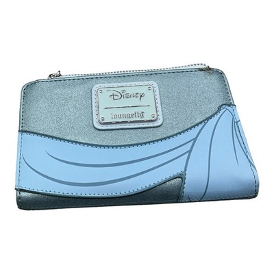 Loungefly Disney Tiana Blue Glitter Bifold Wallet Princess and the Frog Jewel