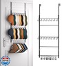 HapiRm Over Door Hat Rack - 3 Tier Wall Mounted Hat Organizer with 16 Hooks and 10 Movable Clips, Baseball Cap Organizer Storage Holds up to 26 Caps for Door, Bedroom, Closet USPTO Patent Pending