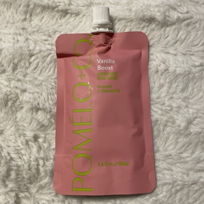 Pomélo + Co. Vanilla Boost Repairing Hair Mask Coconut + Almond Oil 3.3 oz. NEW