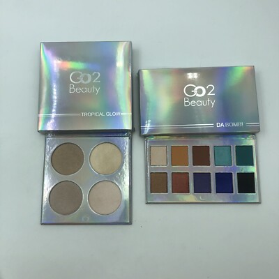 GO2 Beauty Tropical Glow & Da Bomb Palette All Skin Tones Go 2 Eyeshadow