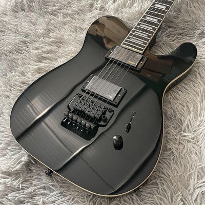 Black TL Electric Guitar HH Pickup FR Bridge Basswood Body Maple Neck Fast Ship