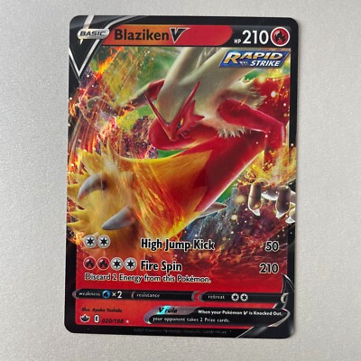 Pokémon Chilling Reign #20 Blaziken V Full Art Holo Ultra Rare