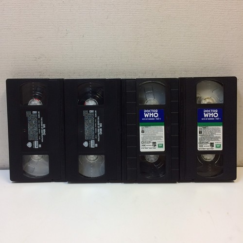 Doctor Who VHS Keys of Marinus Edge Destruction & Pilot 4-Tapes William Hartnell