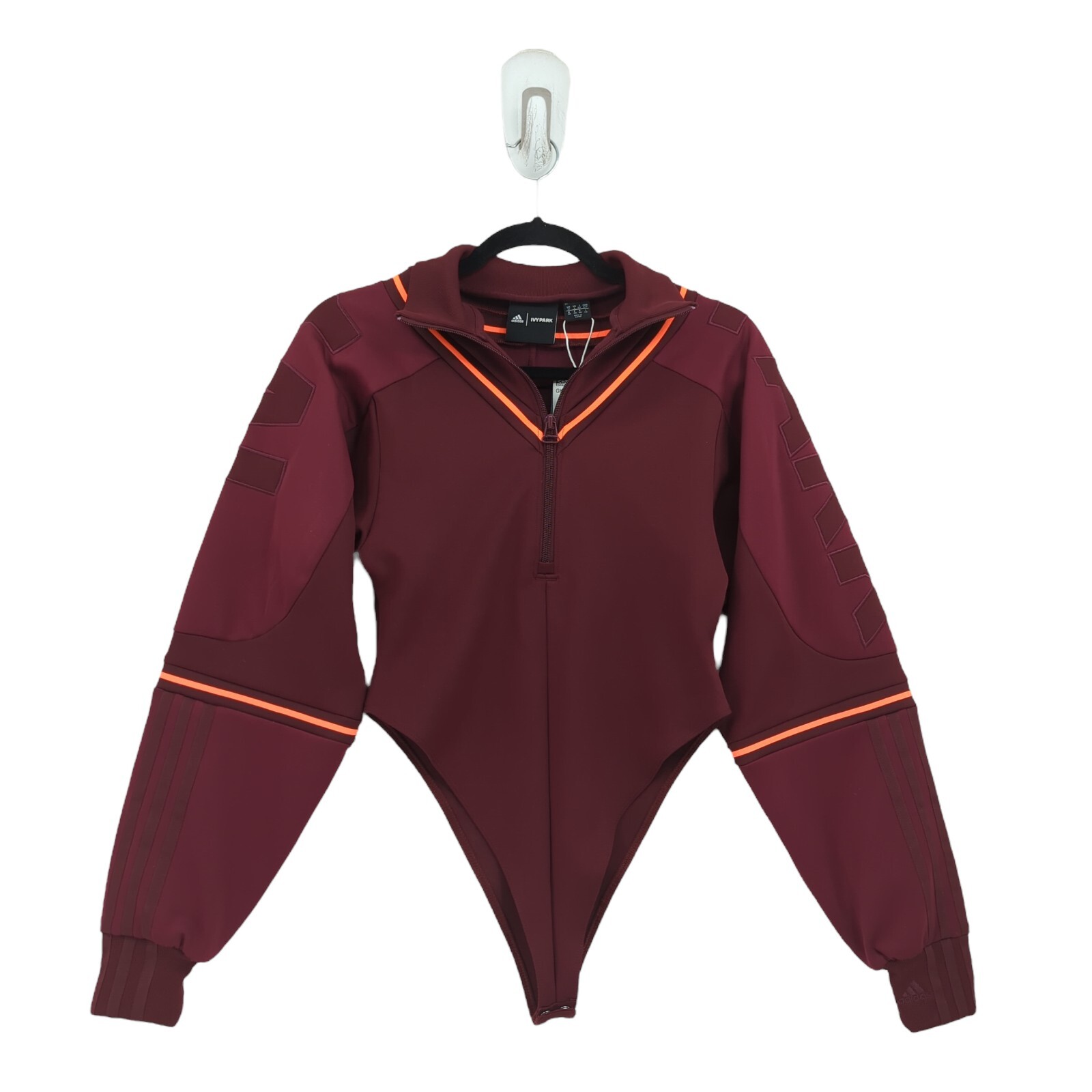 Adidas Ivy Park Women S Beyonce TT Bodysuit Maroon Red Solar