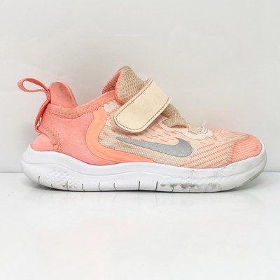 

Nike Girls Free RN 2018 AH3456-800 Оранжевые кроссовки кроссовки размер 9C, Оранжевый, Free RN 2018