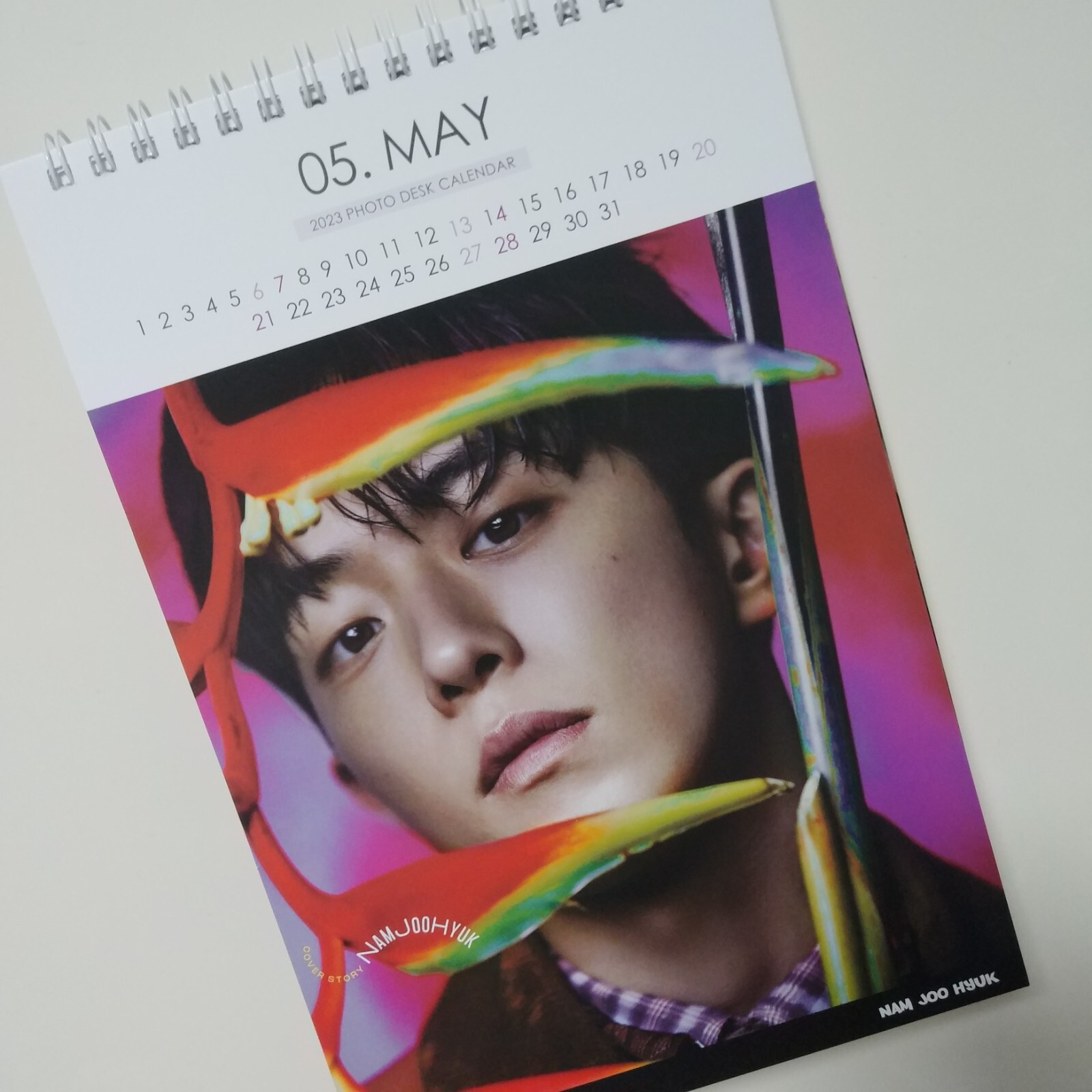 Nam Joo Hyuk Photo Desk Calendar 2023 2024 Calender Sticker Korean