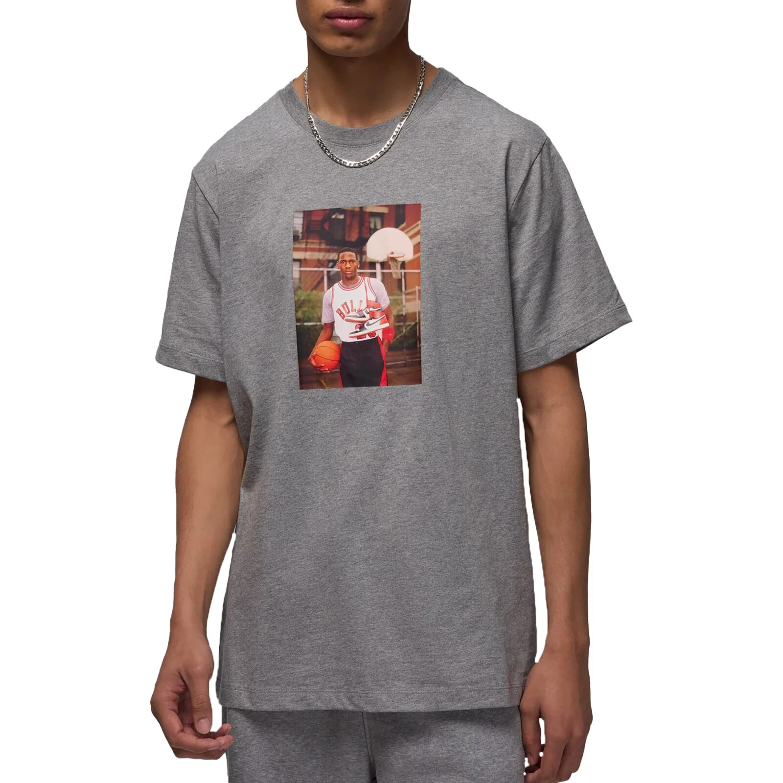 Nike Men's Air Jordan Brand Photo T-Shirt (Carbon Heather) HJ2354-091 Size Small