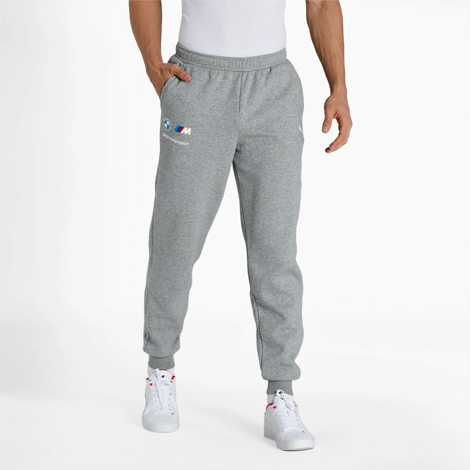 Puma Men's BMW M Motorsport Essentials Sweatpants Grey Puma Men's BMW M Motorsport Essentials Sweatpants Grey