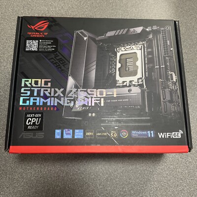 ASUS ROG Strix Z690-I Gaming WiFi LGA 1700 Intel Motherboard SEALED CPU READY