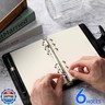 Refillable Blank Paper for 6-Ring Binders - A6 Size, 80 Sheets (160 Pages) - Ideal for Planners, Journals, Notebooks and Diaries