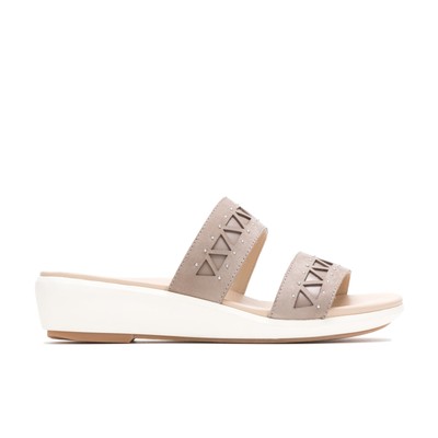 

Hush Puppies Women Lyricale 2 Band Smokey Taupe Nubuck 10 M Shoes