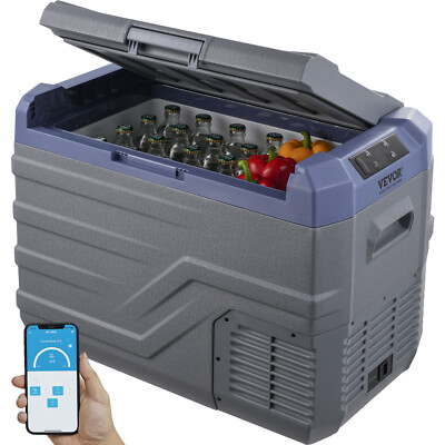 VEVOR 40 QT Portable Car Refrigerator Freezer Compressor Single Zone Cooler APP
