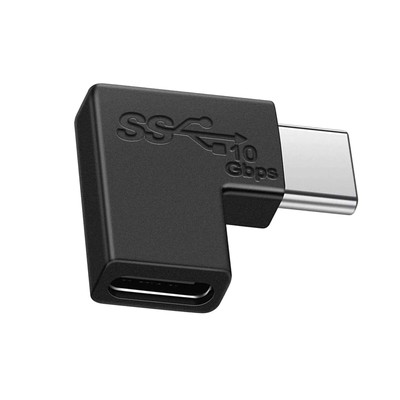 10Gbps 90 Degree USB Type C Male to Female Converter USB C Adapter For Mobile Ph