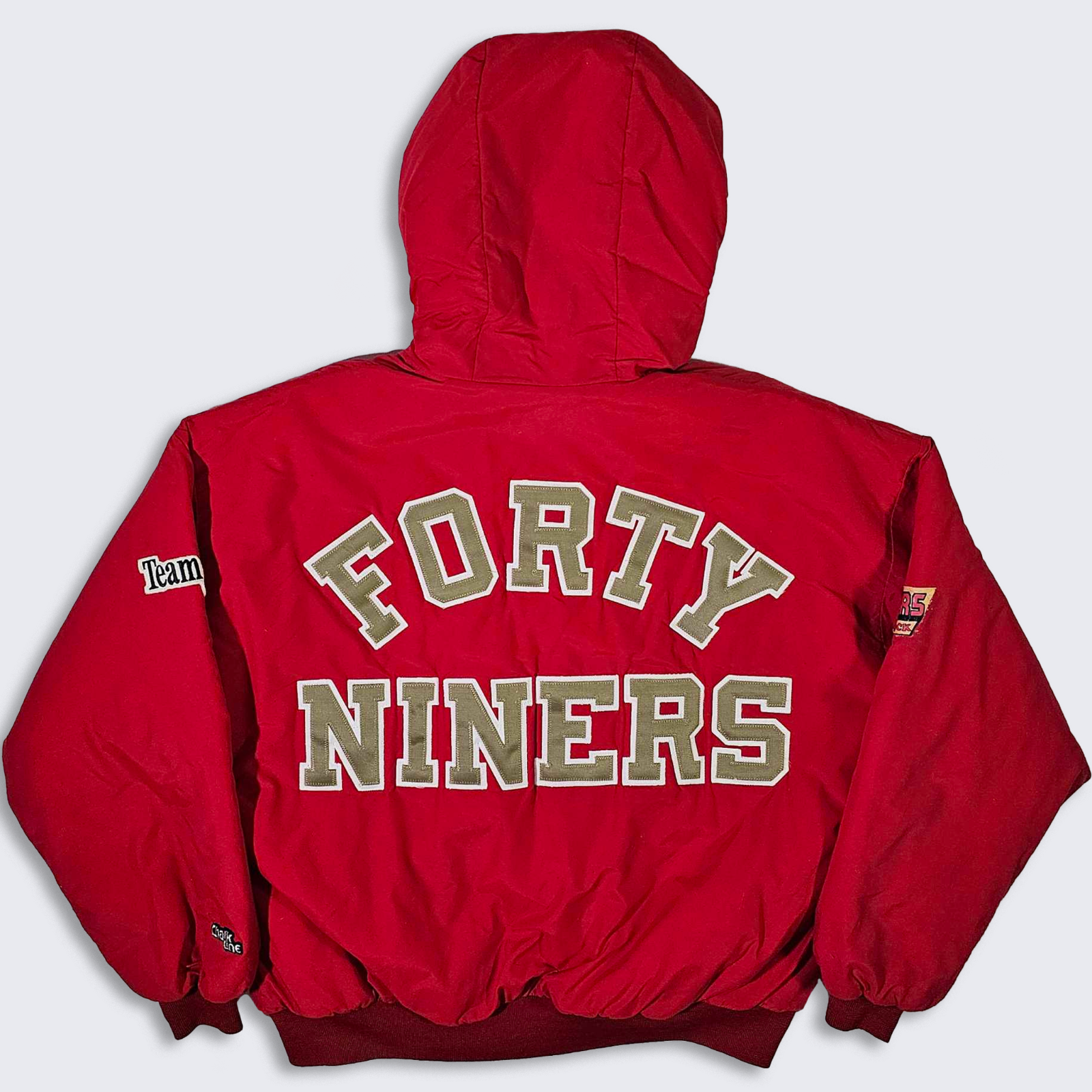San Francisco 49ers Vintage 80s Chalk Line Hooded Jacket